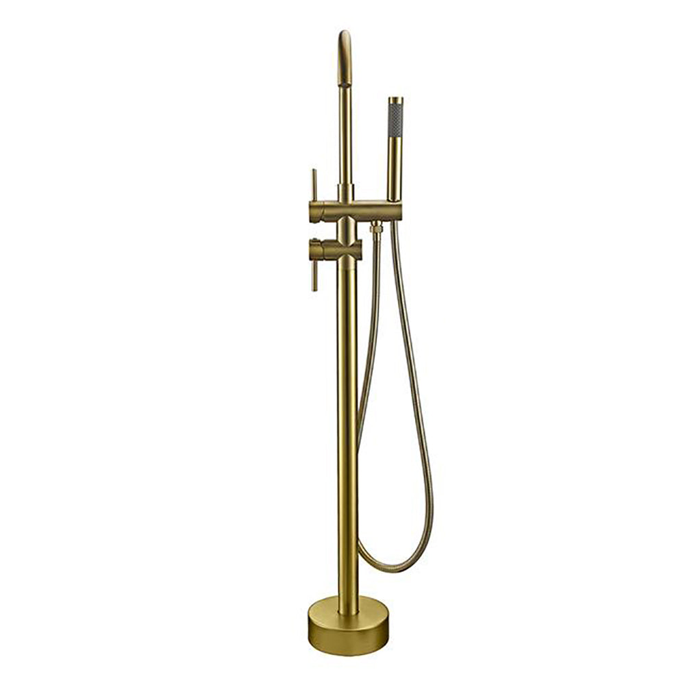 Modern Round Free Standing Bathtub Filler Faucet