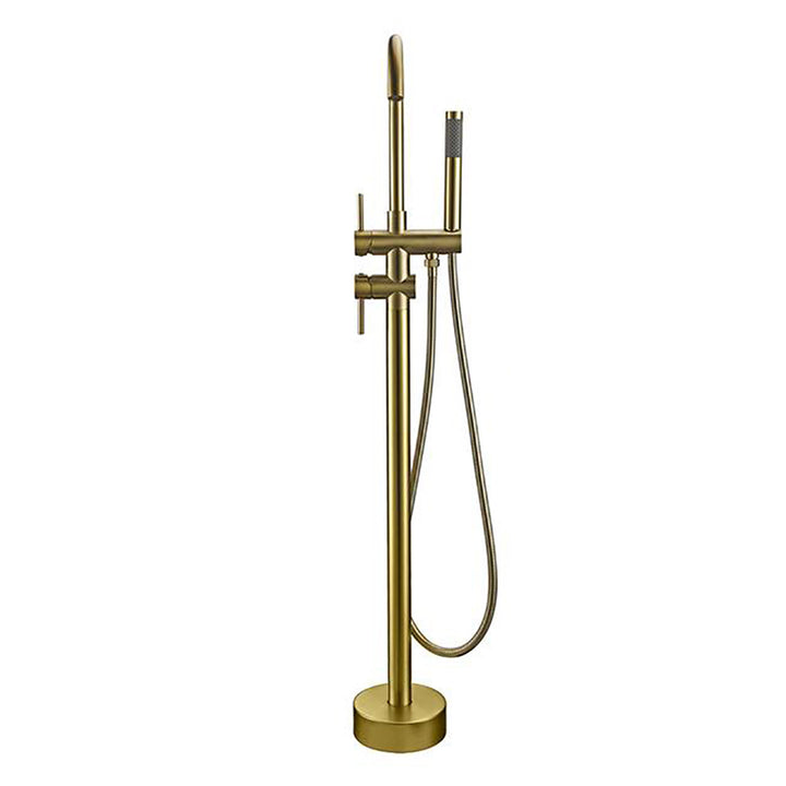 Modern Round Free Standing Bathtub Filler Faucet