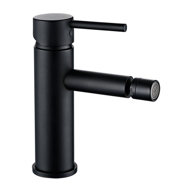 Chrome-Black European Style Single Hole Bidet Faucet