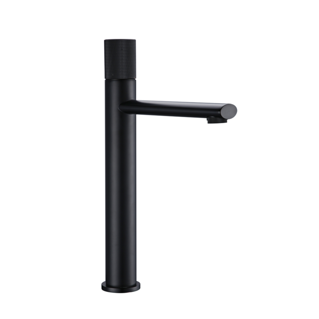 Black-Brushed Rose gold - Two Tone Tall Vessel Basin Lavatory Bathroom Faucet