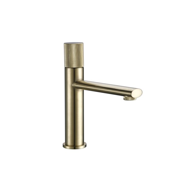 Black-Brushed Rose gold - Two Tone Tall Vessel Basin Lavatory Bathroom Faucet