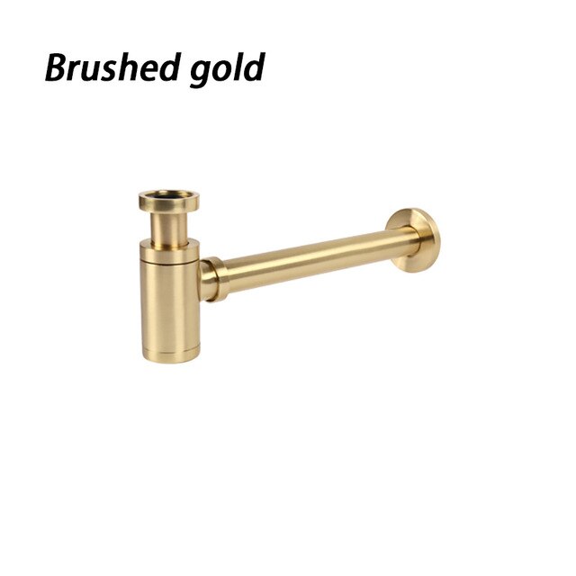 Rose Gold polished -Gold-Brushed Gold-Black-Chrome  Bottle P Trap