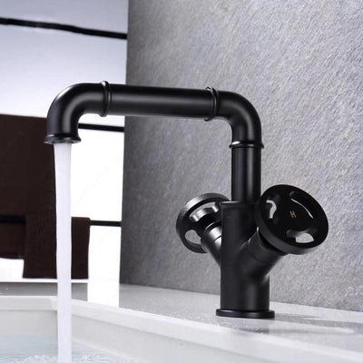 Black Modern Industrial Single Hole Faucet