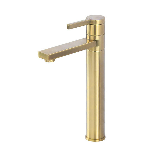 Leon-Brushed Gold- Gold-Black Tall and Short Rotable 360 Degree Single Hole Lavatory Faucet