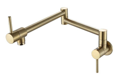 Brushed Gold Wall Mounted Kitchen Pot Filler Cold Water Faucet