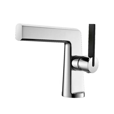 Black-Brushed gold modern single hole bathroom faucet