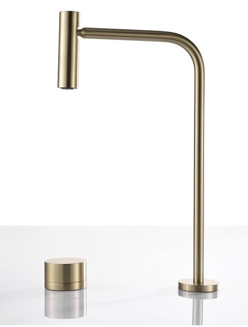 Brushed Gold- Rose Gold-Black Tall Vessel Bathroom Sink Faucet