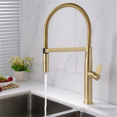 Oslo-Nordic Design Tall 20" Kitchen Island Dual Pull Out Spray Faucet