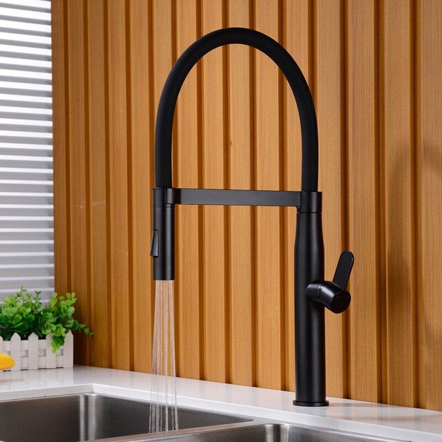 Oslo-Nordic Design Tall 20" Kitchen Island Dual Pull Out Spray Faucet