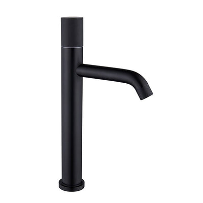 Matte Black and Rose Gold Tall Vessel Sink Faucet