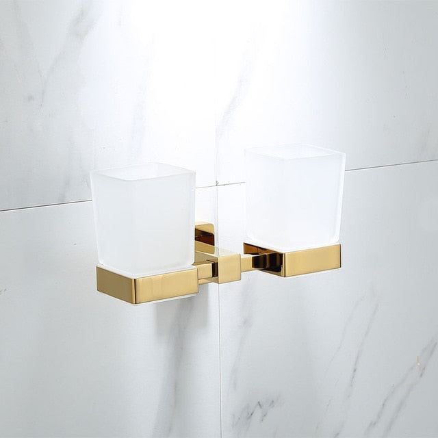 Gold Polished Bathroom Accessories