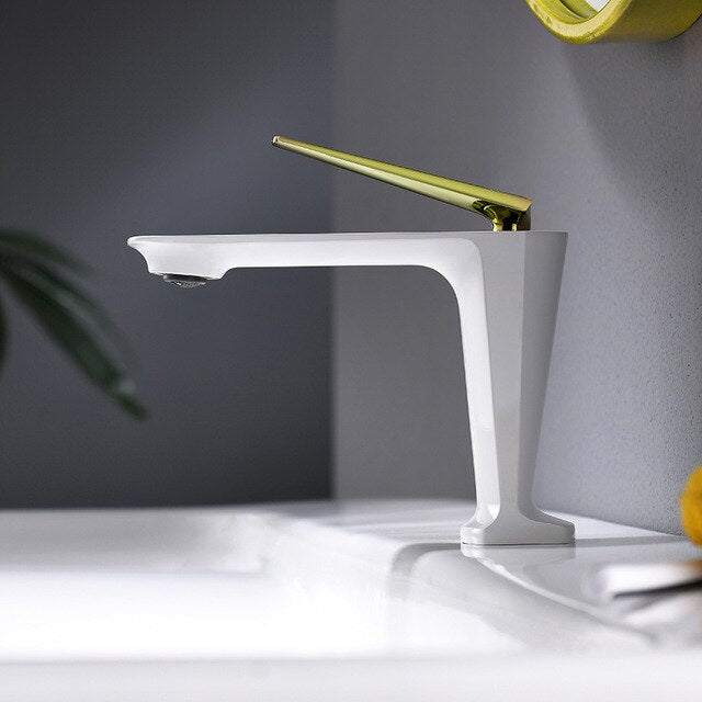 Nordic design single hole bathroom faucet model 