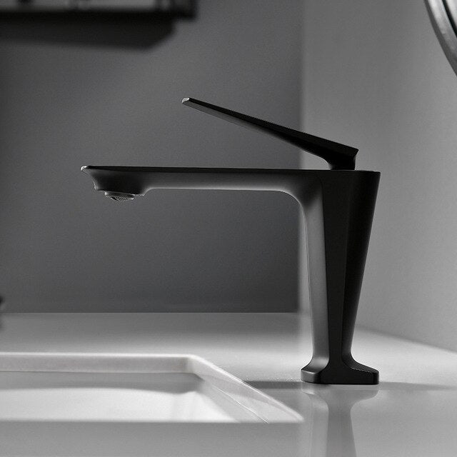 Nordic design single hole bathroom faucet model 