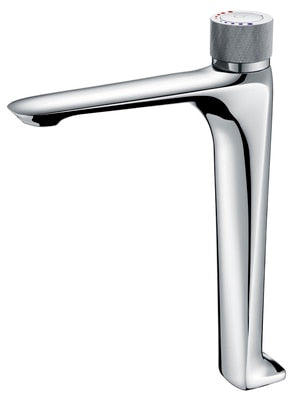Gun grey metal single tall and short  hole bathroom faucet