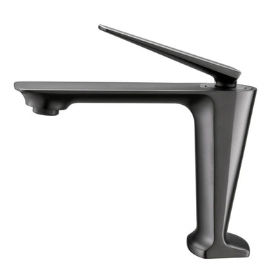 Rose Gold polished-brushed gold -Black-Gun Grey  tall vessel faucet and short single bathroom faucet