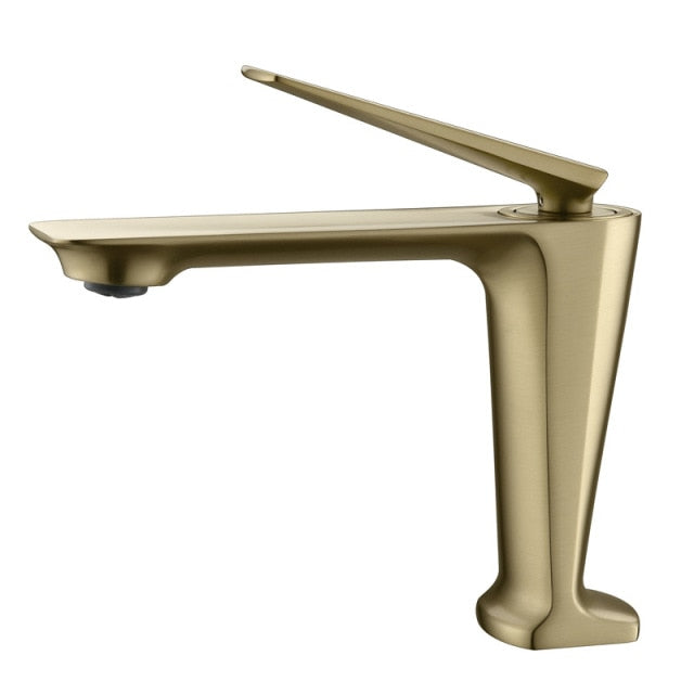 Katherine-Rose Gold polished-brushed gold -Black-Gun Grey  tall vessel faucet and short single bathroom faucet