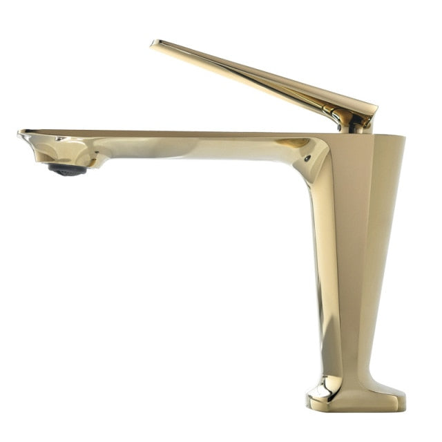 Rose Gold polished-brushed gold -Black-Gun Grey  tall vessel faucet and short single bathroom faucet