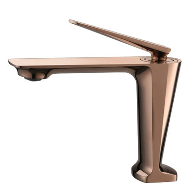 Rose Gold polished-brushed gold -Black-Gun Grey  tall vessel faucet and short single bathroom faucet