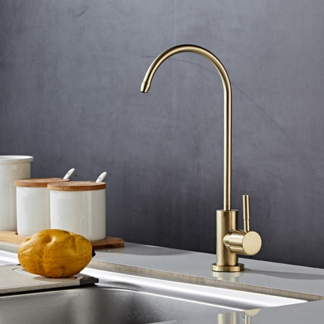 Brushed gold- Black- Brushed nickel  water filter faucet