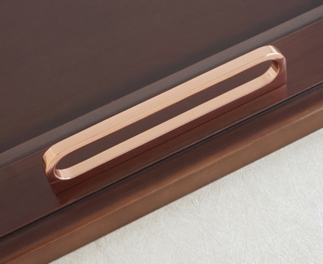 Rose Gold Polished Cabinet Door - Drawer Handle and knobs