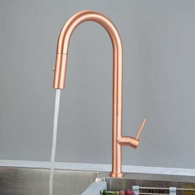 Monterey-Copper Satin Tall Kitchen island faucet