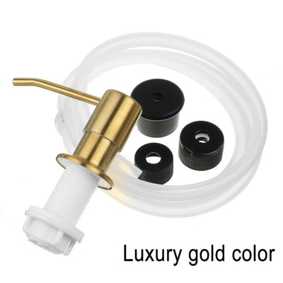 Brushed Gold -Rose Gold Brushed - Black kitchen Soap dispenser