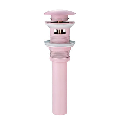 Pink-Black Pop Up Drain with overflow