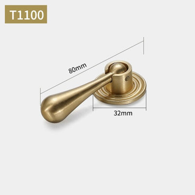 Brushed gold cabinet door handles and knobs