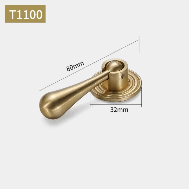 Brushed gold cabinet door handles and knobs
