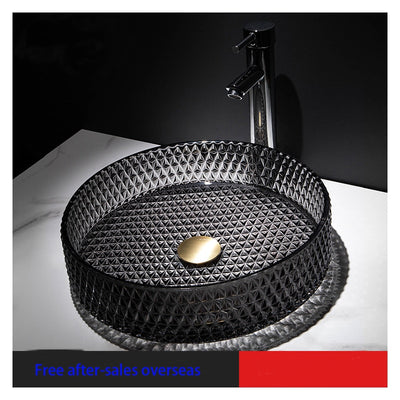 Color Crystal Vessel Sink