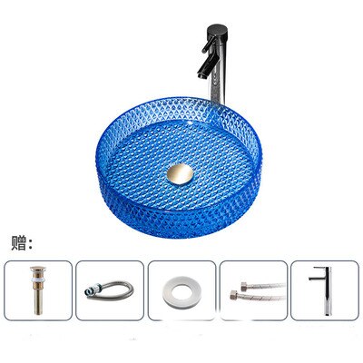 Color Crystal Vessel Sink