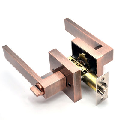 Brushed Rose Gold Copper Door Lock Handle