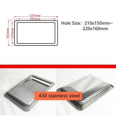 Stainless steel Kitchen Countertop Garbage swing cover flush