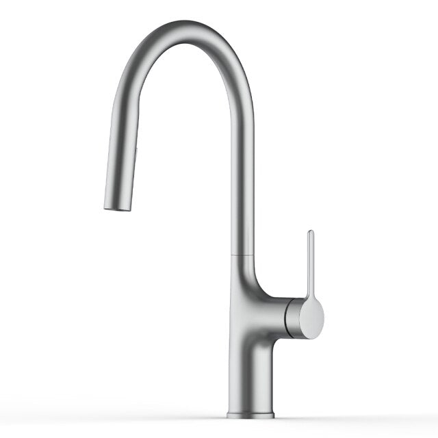 Amsterdam -Polished Rose Gold-White-Brushed Gold- Gold- Black Two Tone  Kitchen Faucet with pull out dual sprayer