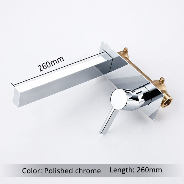 Colors Square Wall Mounted Bathroom Faucet