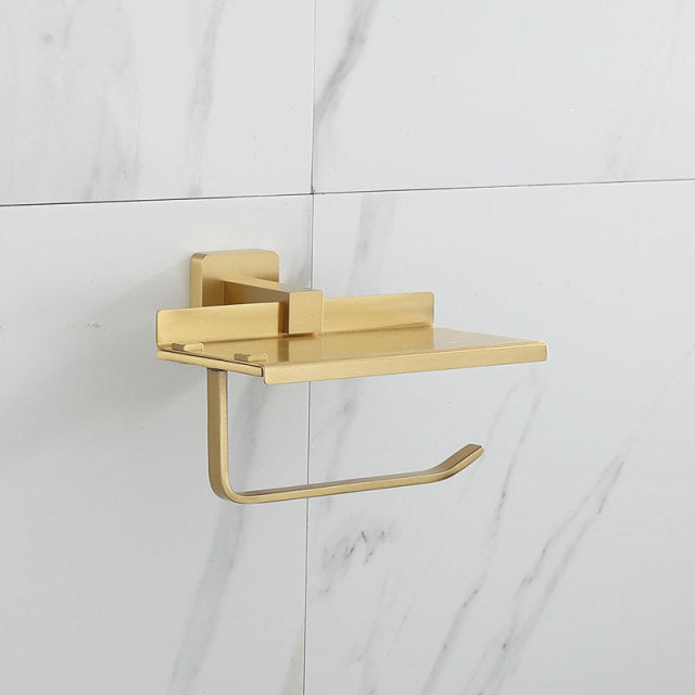 Brushed Gold Modern Bathroom Accessories