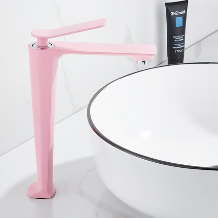 Pink Tall Vessel Faucet