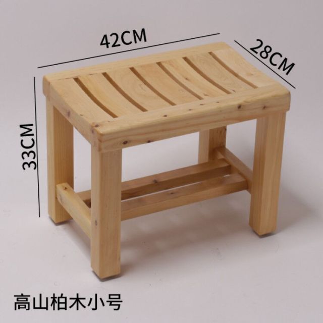 Teak wood shower bench