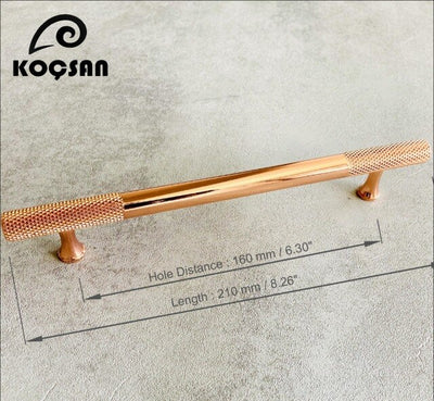 Rose Gold Copper Cabinet Drawer and Door Handle Knob
