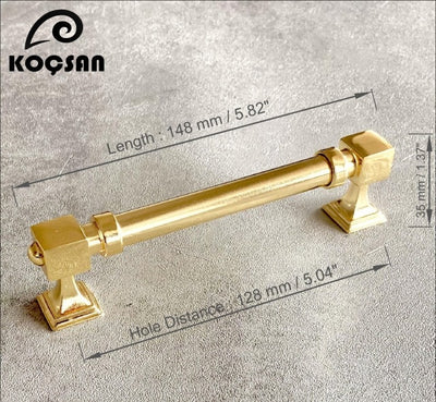 Rose Gold Copper Polished -Black - Gold -Chrome Cabinet Door Handles