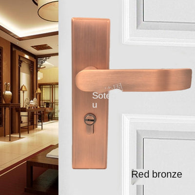 Copper Bronze- Brushed Gold  Door Lock Handle