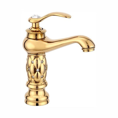 Gold faucet Brass with Diamond/crystal body
