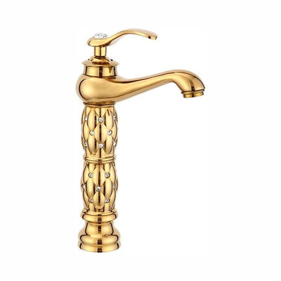 Gold faucet Brass with Diamond/crystal body