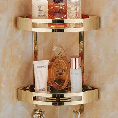 Bathroom Accessories Rose Gold- Holder Corner Soap and Shampoo