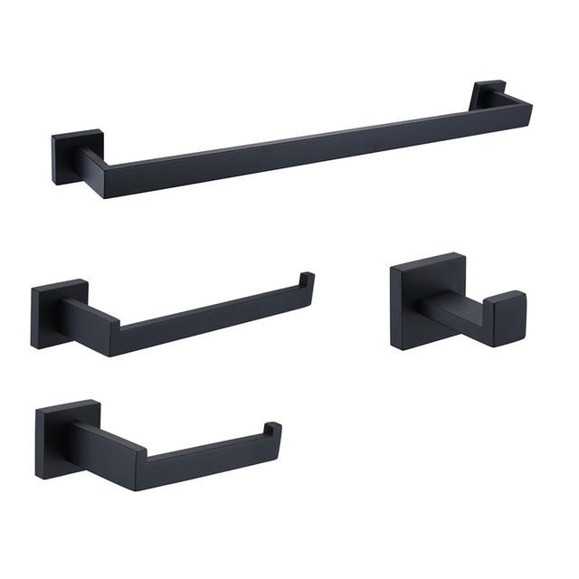 Black Matte  Bathroom Accessories set