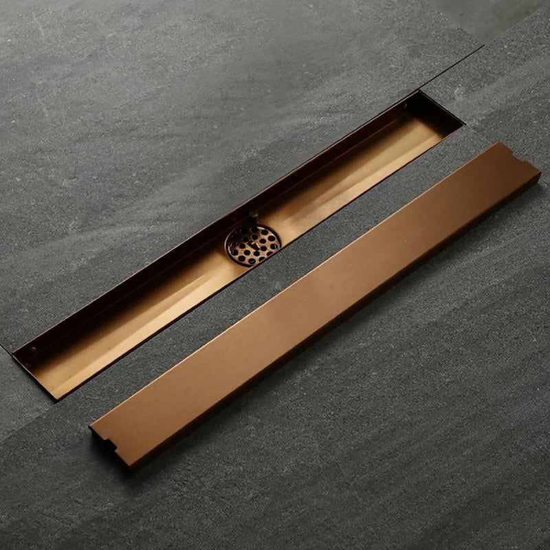 Rose gold linear shower drain size 48"